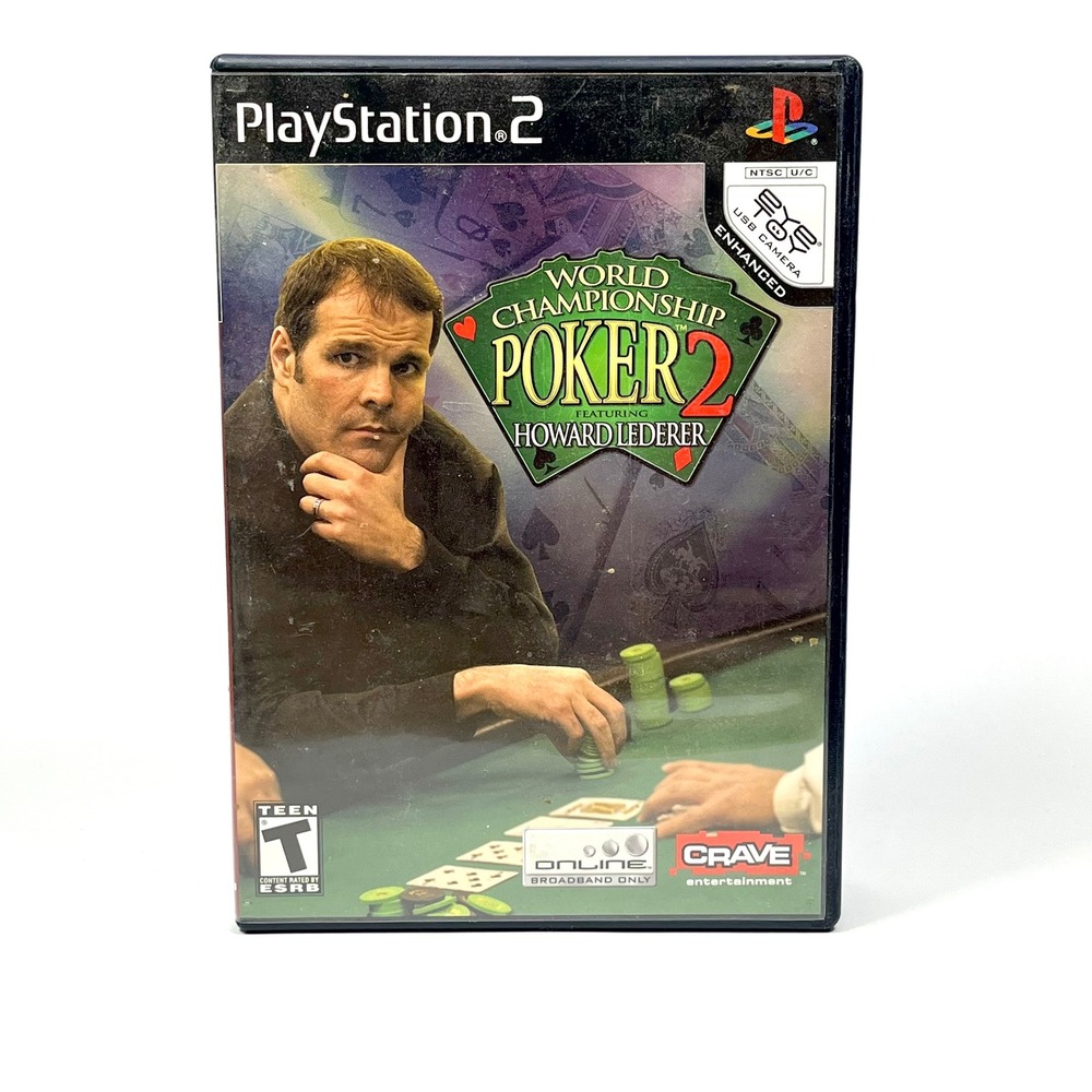 World‎ Championship Poker 2 PS2 Complete CIB Tested Howard Lederer Poker Game